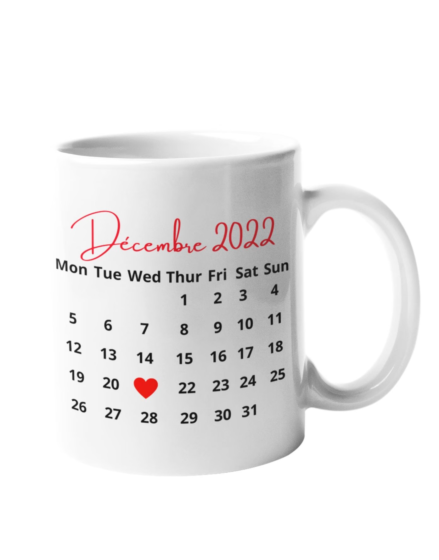 Mug personnalisé_Calendrier